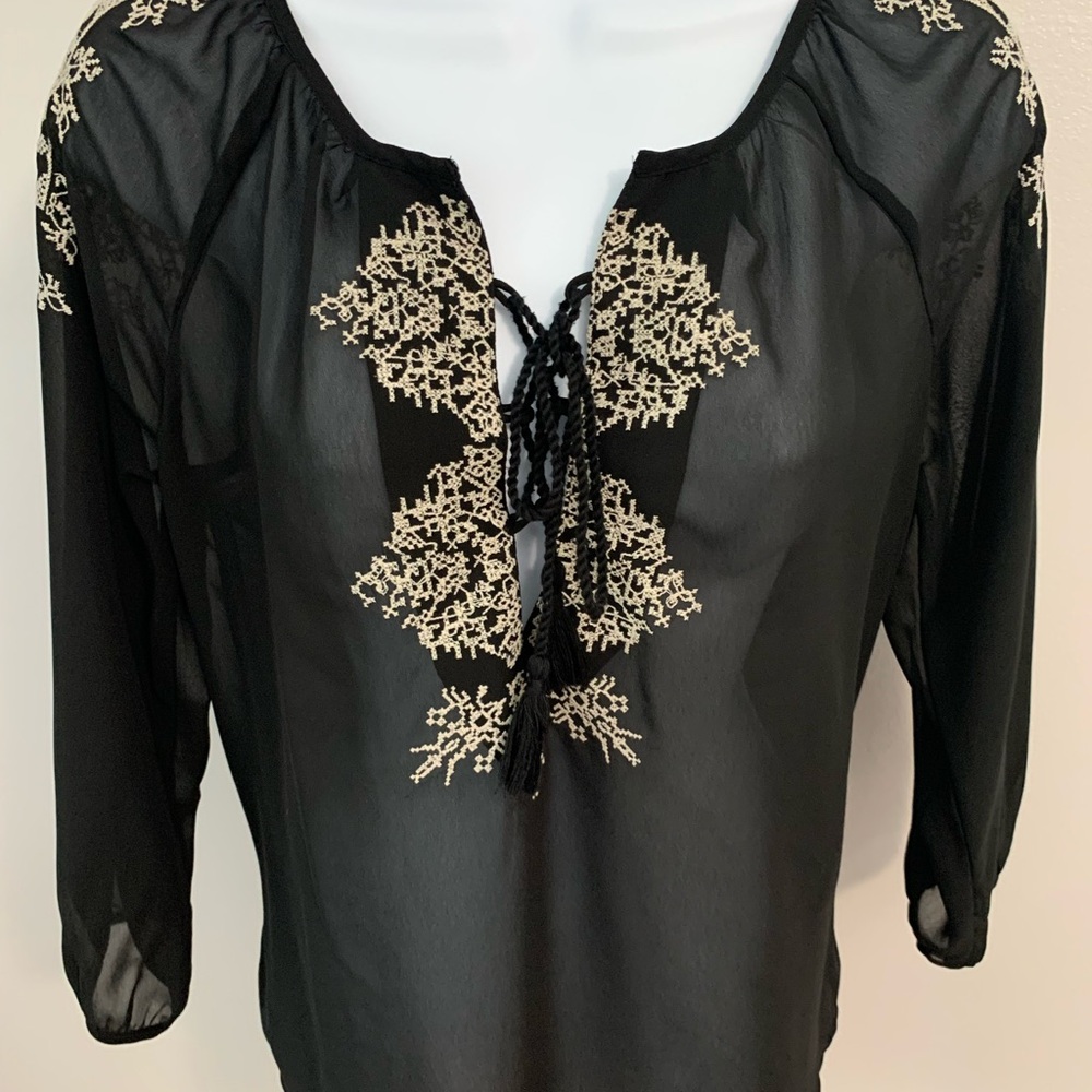 American Eagle Outfitters Embroidered Top - Picture 2 of 16
